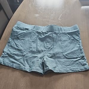 Women's Casual Blue Shorts Stretchy